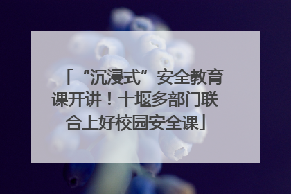 “沉浸式”安全教育课开讲！十堰多部门联合上好校园安全课